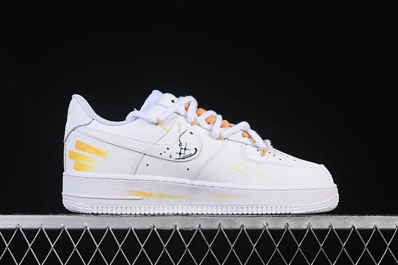 All categories Nk Air Force 1 Air Force series Nk Air Force 1 Low Air Force low-top Nike Air Force 1'07 Low "Leo" Hand-painted graffiti twelve constellations series Leo Air Force One low-top casual sneakers Constellation 723-822